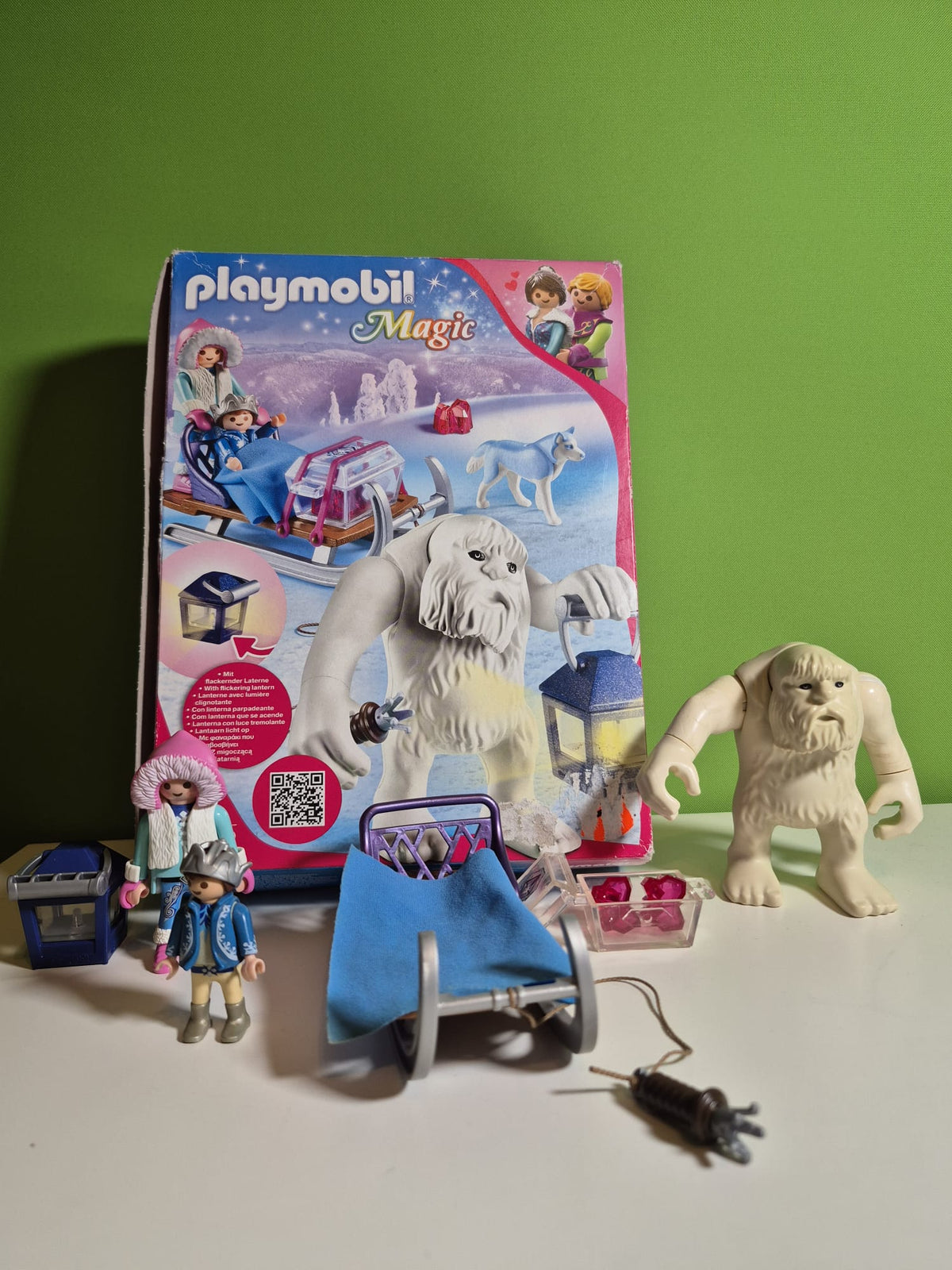 PLAYMOBIL Magic 9473 – Schneetroll mit Schlitten – unvollständig – ohne Anleitung