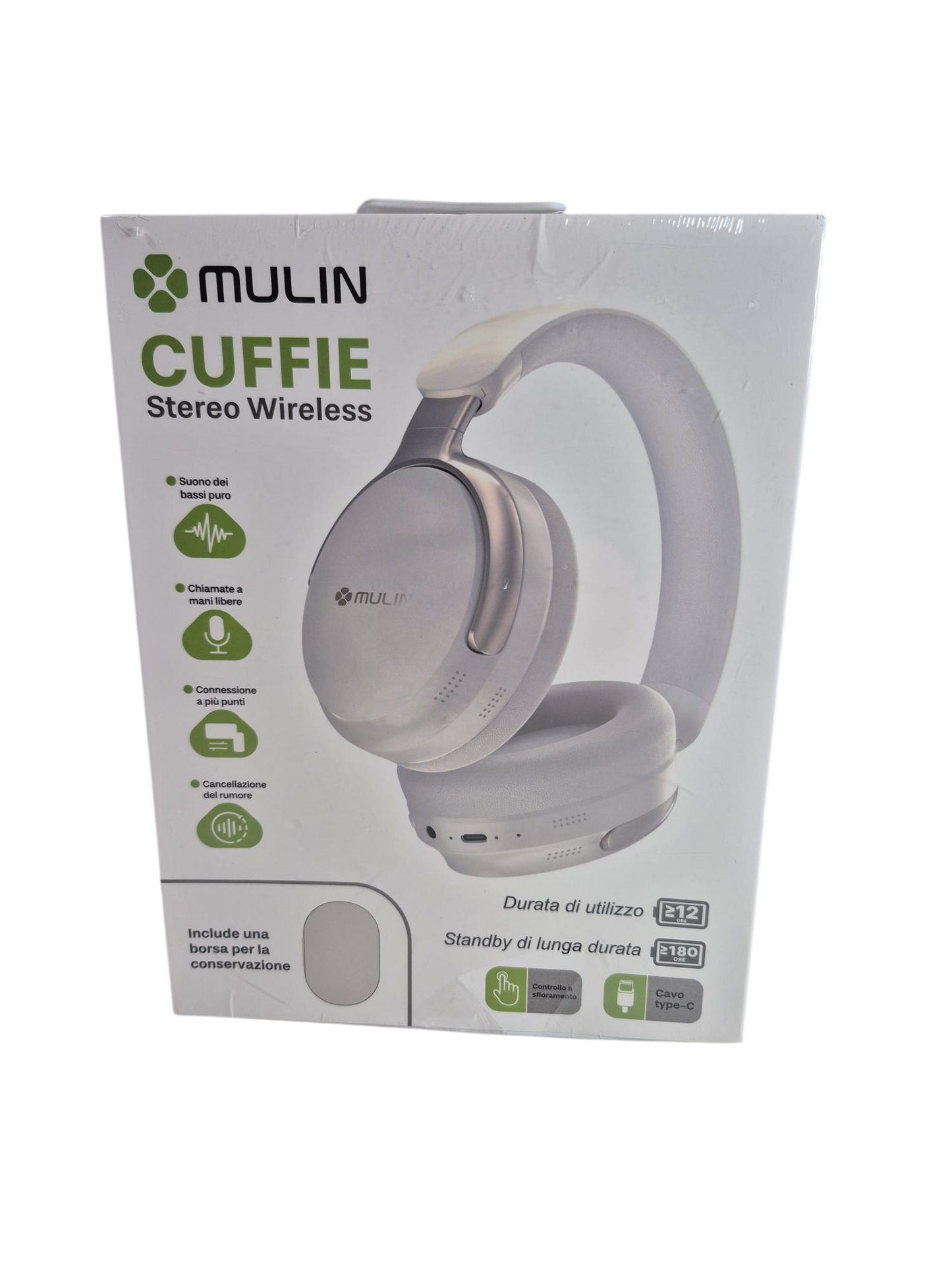 MULIN CUFFIE Stereo Wireless – Bluetooth Over-Ear Kopfhörer
