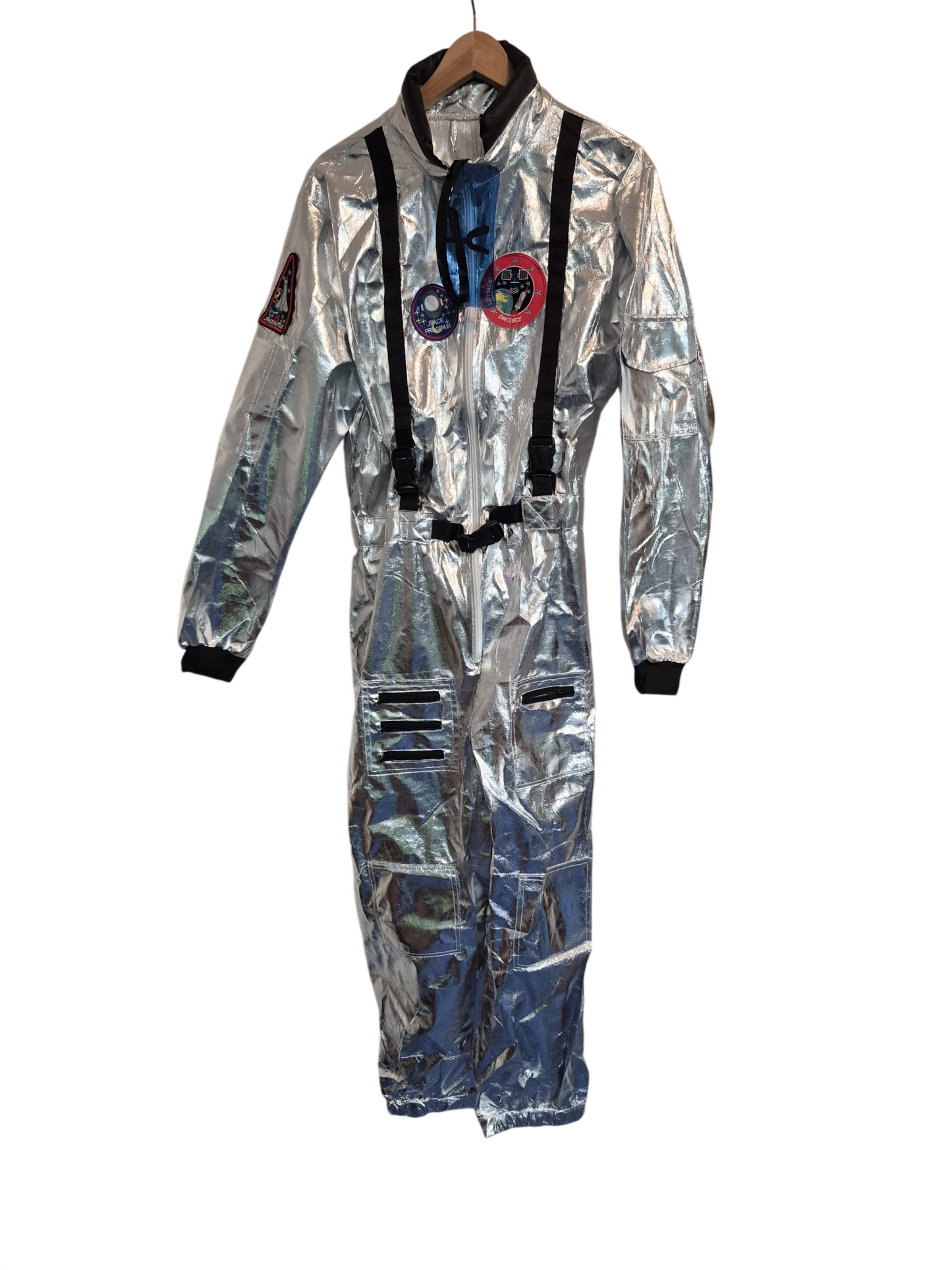 Astronautenkostüm Silber – Größe L