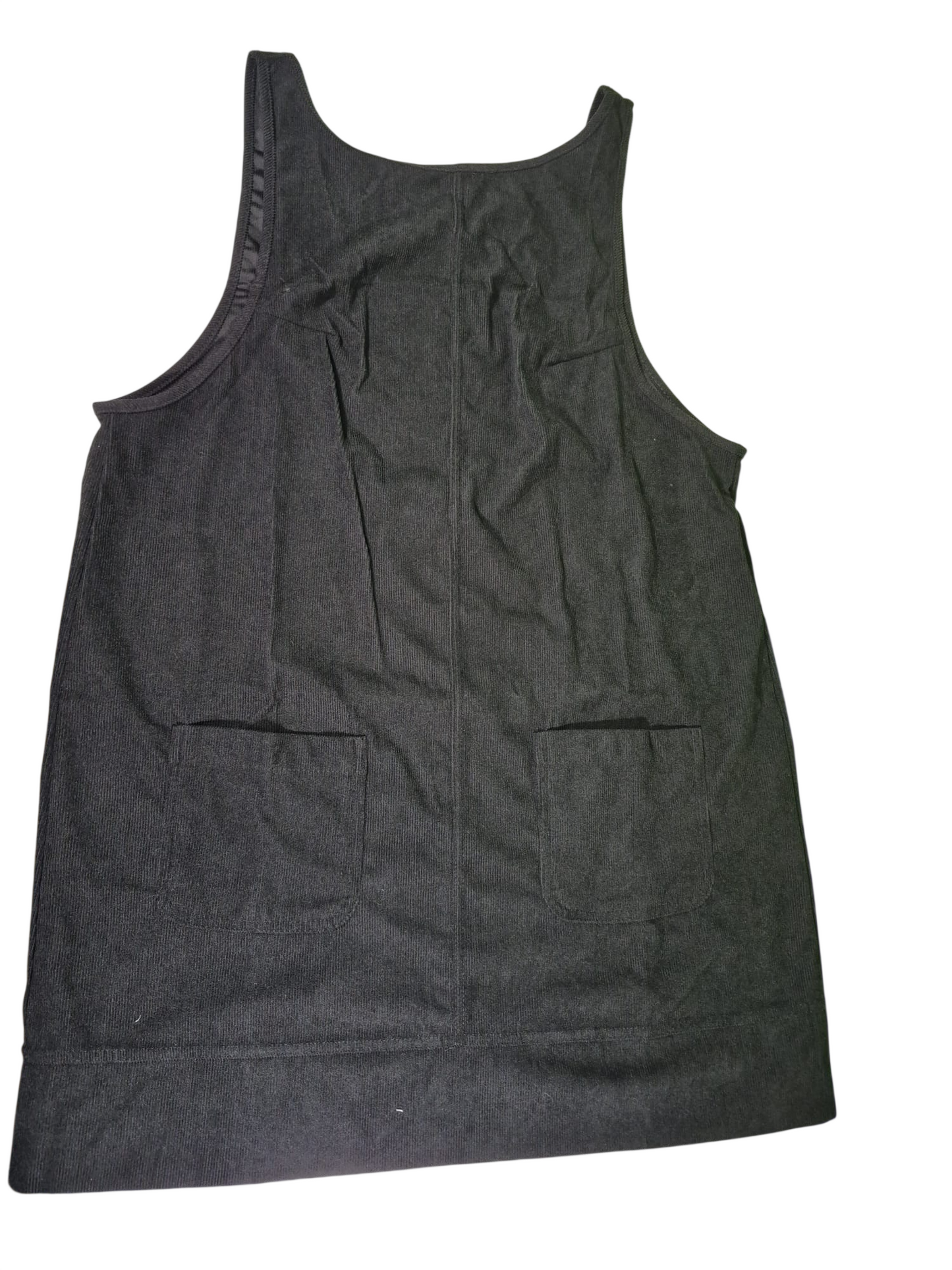 Damen Trägerkleid / Latzkleid Schwarz – Größe XL