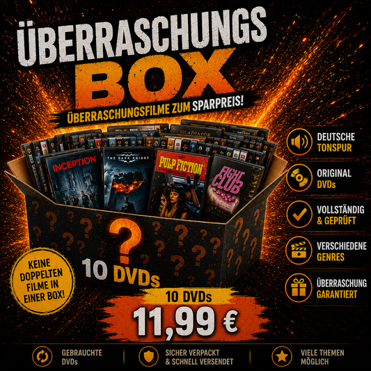MysteryRex DVD Mystery Box – 10 Überraschungsfilme für 11,99 €