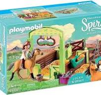 PLAYMOBIL Spirit 9478 – Pferdebox „Lucky & Spirit“ – vollständig