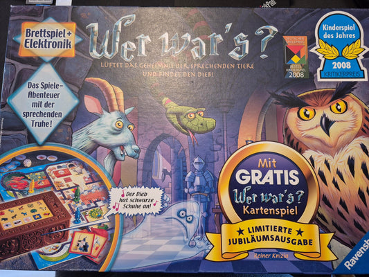 Ravensburger Wer war's? – Elektronisches Brettspiel – vollständig