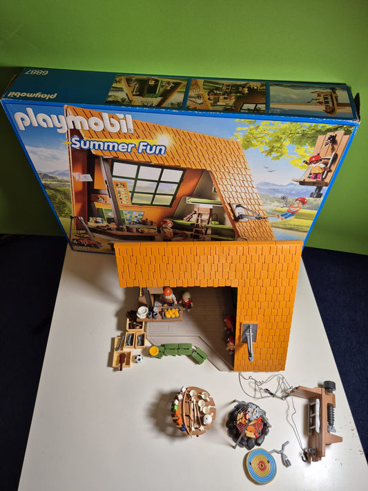 PLAYMOBIL Family Fun 6887 – Großes Feriencamp – unvollständig