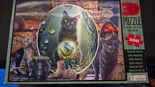3D Puzzle – Magische Katzen – 500 Teile – vollständig