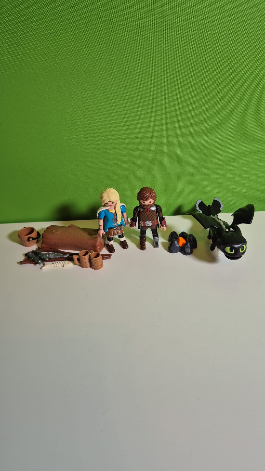 PLAYMOBIL Dragons 70040 – Hicks und Astrid mit Babydrachen – unvollständig – ohne Originalkarton