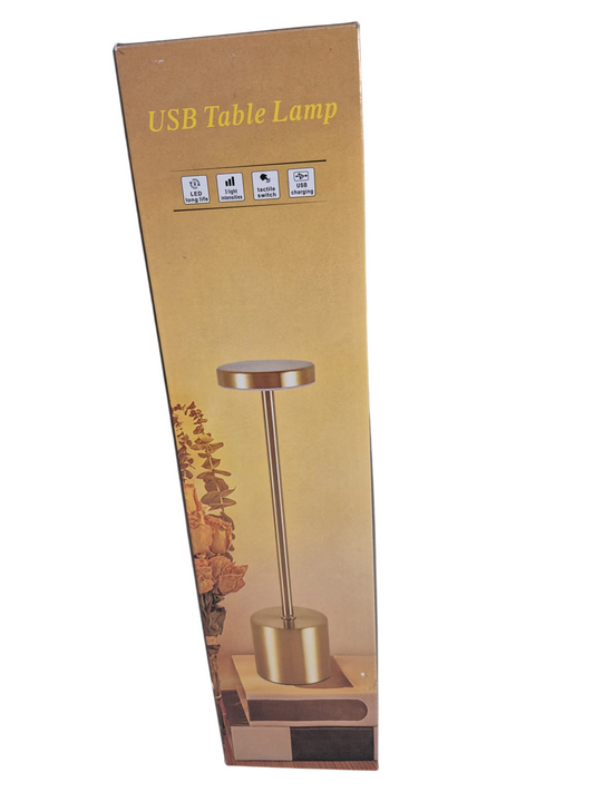 USB LED Tischlampe Schwarz – Touch-Steuerung & 3 Helligkeitsstufen