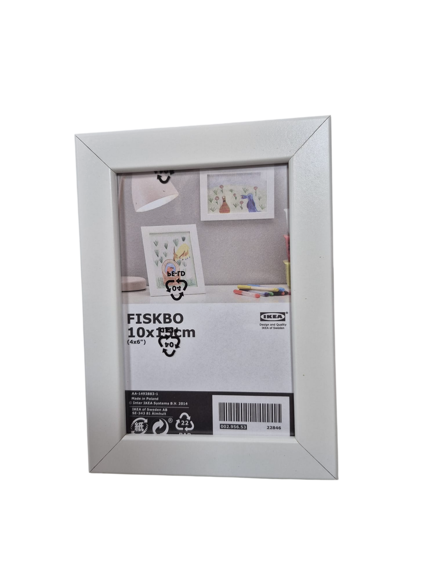 IKEA FISKBO Bilderrahmen 10x15 cm – Weiß