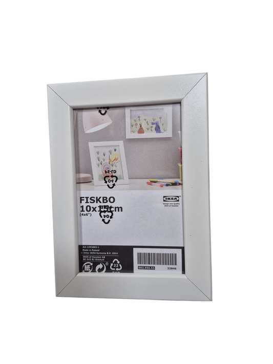 IKEA FISKBO Bilderrahmen 10x15 cm – Weiß