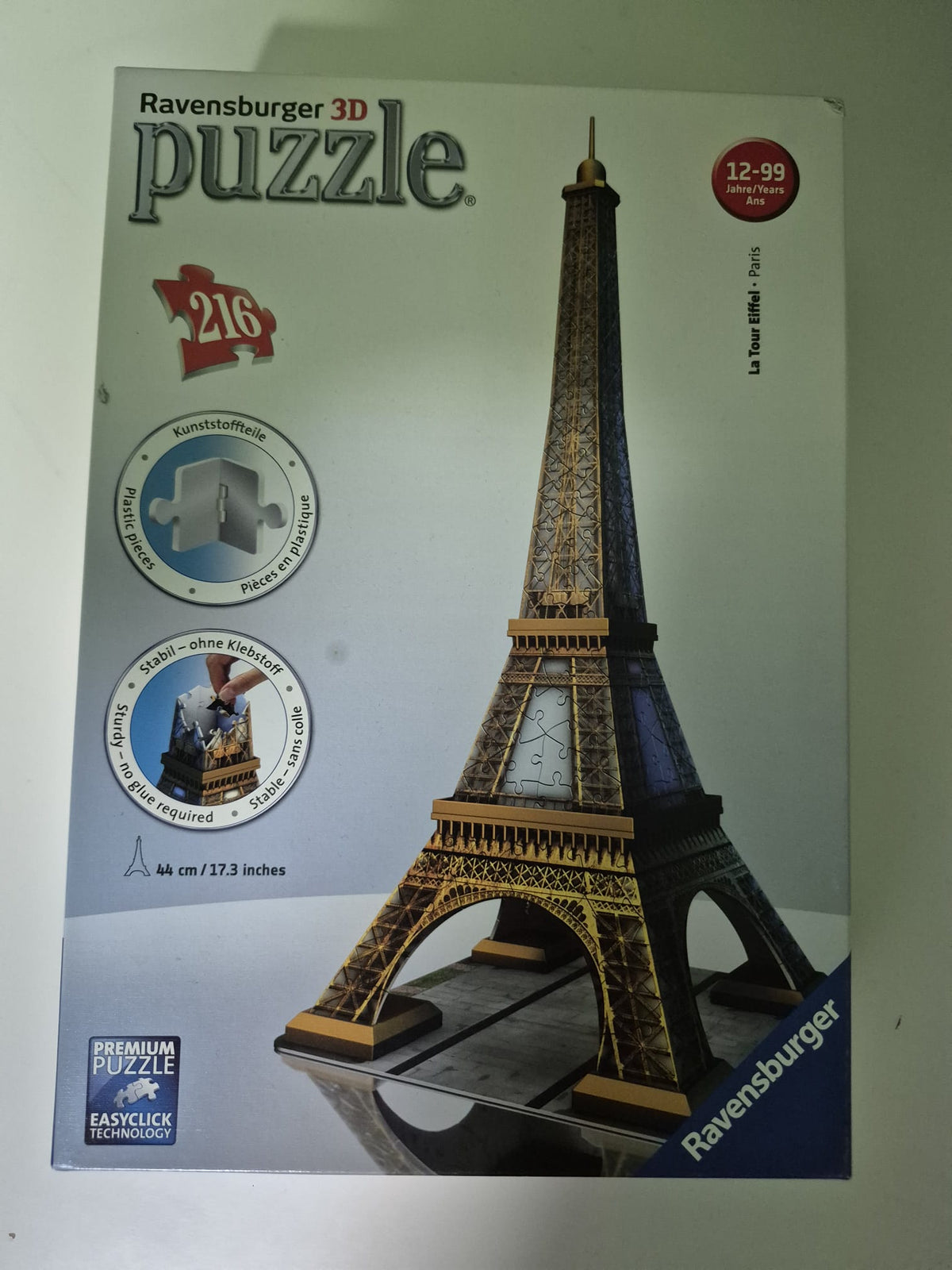 Ravensburger 3D Puzzle – Eiffelturm Paris – 216 Teile – vollständig