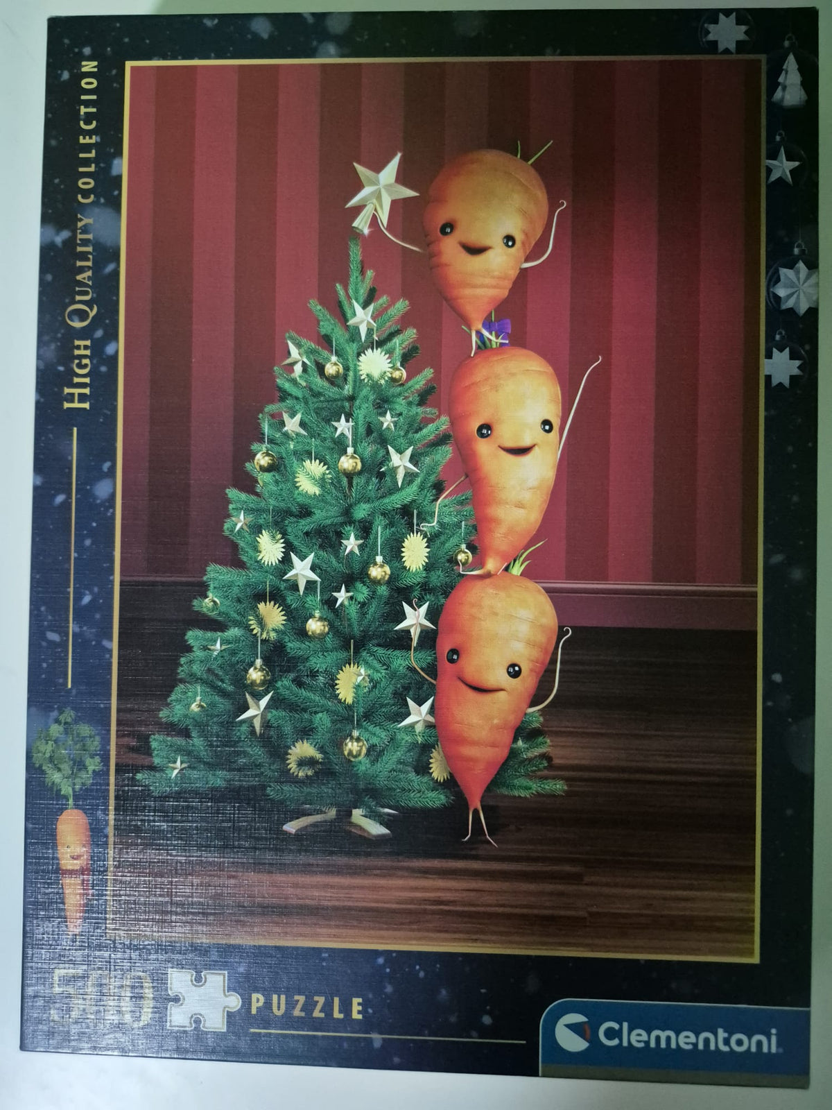 Clementoni High Quality Collection – Kai Karotte Weihnachten – 500 Teile – vollständig