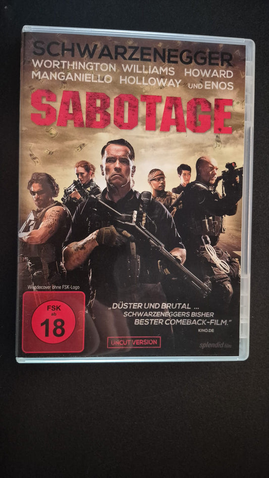Sabotage – Uncut Version – DVD – Keine Jugendfreigabe (FSK 18)