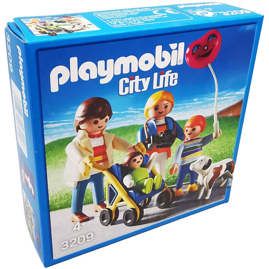 PLAYMOBIL 3209 – Familienspaziergang mit Buggy – vollständig – Originalkarton beschädigt